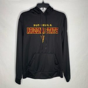 Men’s Arizona State Sun Devils Black Pullover Hoodie Sz Medium COVER ONE APPAREL